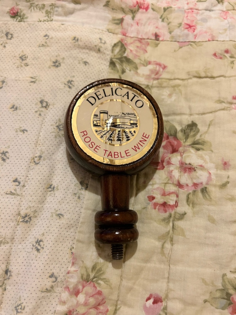 Rosé Table Wine Wood Tap Handle - Brown